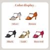 Women's Latin Dance Shoes Satin Ballroom Performance Dance Shoes 5 Color