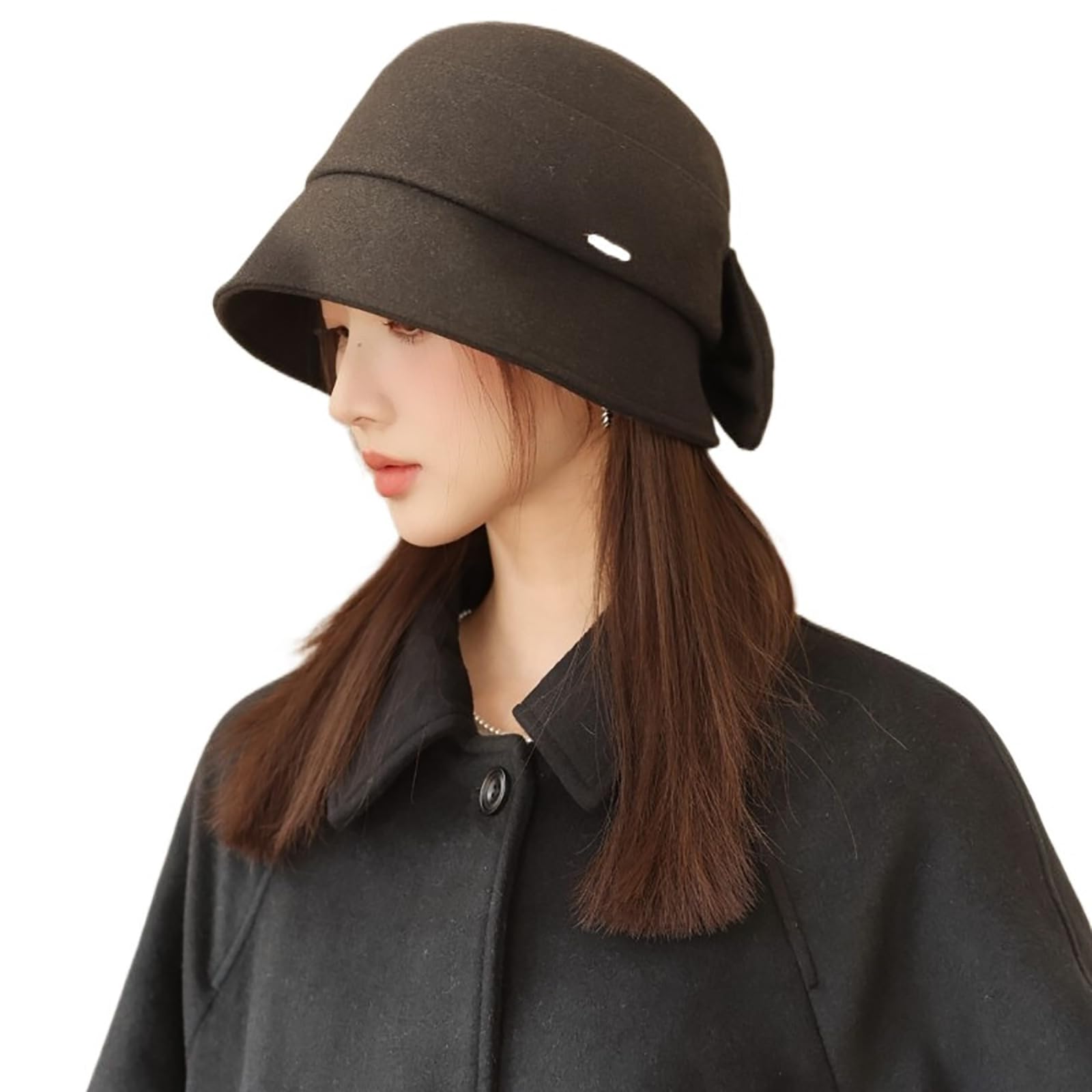 

Bucket Deep Slimming UV Ribbon Adjustable Size [YOUHA] Women s Autumn/Winter Hat/Casquette - Brim, Effect, Protection, Warm, Foldable, Decoration, чёрный