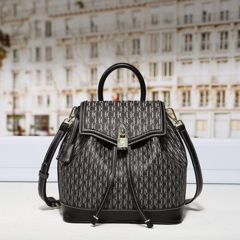 

Stylish new true texture backpack simple versatile women s bag trendy letter backpack bag Length 23.5cm-width 13cm-height 24cm