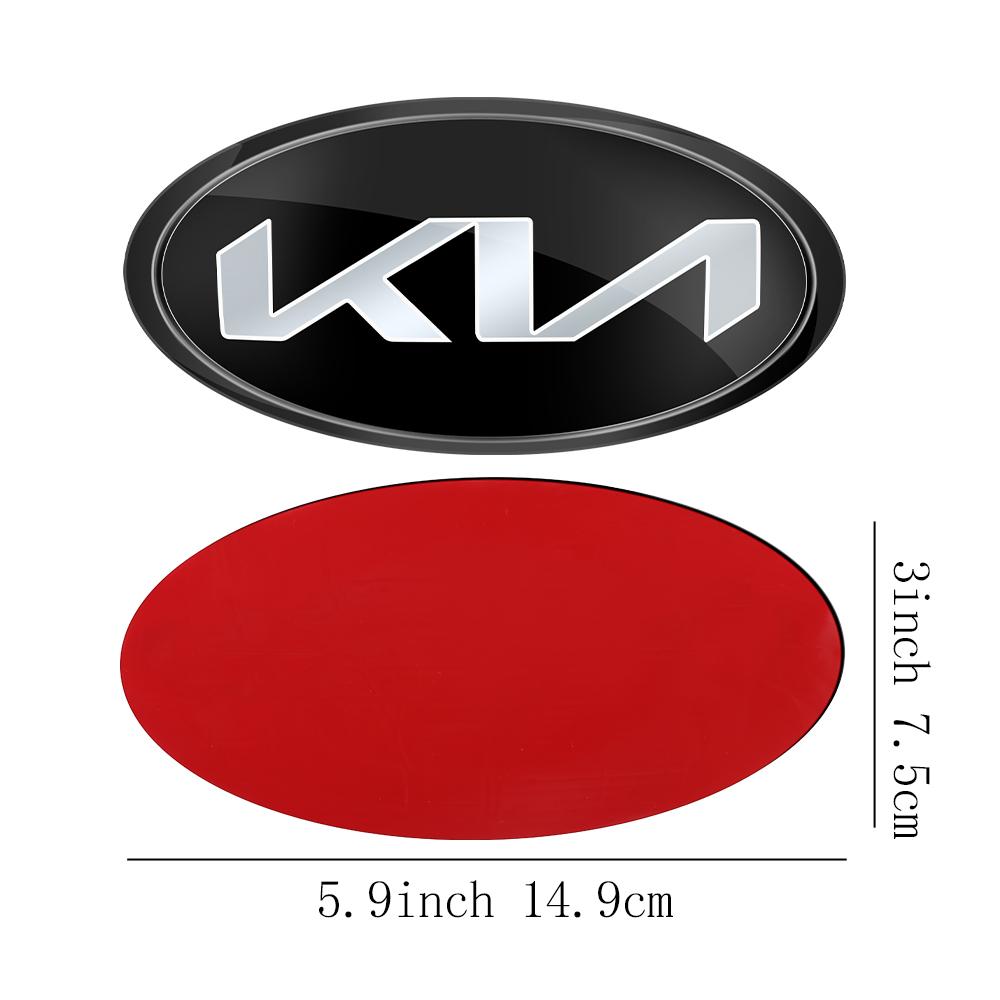 1 Stück Auto Frontklappe Emblem Heckklappe Abzeichen Aufkleber für Kia Rio Picanto Sportage Niro Morning Ceed Optima Seltos Sorento Cerato