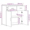 Sideboards 2 pcs Smoked Oak 79 x 38 x 80 cm Particleboard