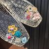 Set - Bead Flower Pearl Bow Sequin Charms DIY Detachable Fashion Crystal Shoe Decorations Accessories for Shoes 1 Complete Kit