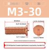 PT-M3M4M5M6M8 Copper-Plated Carbon Steel Projection Weld Studs and Screws
