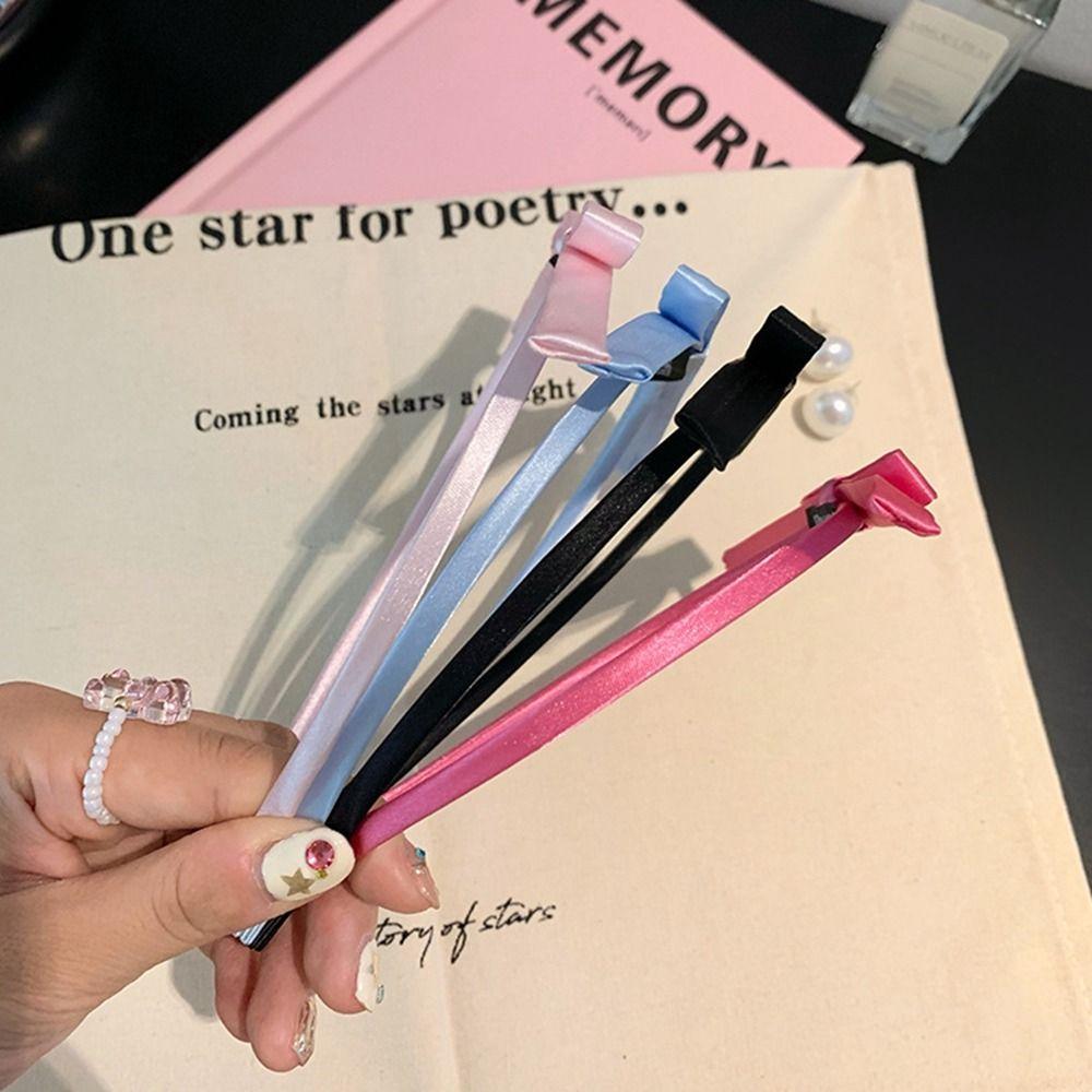 

Лента, аксессуары для волос, нескользящая повязка для волос, корейская повязка для волос с бантом, женская обруч для волос с бантом, повязка на голову