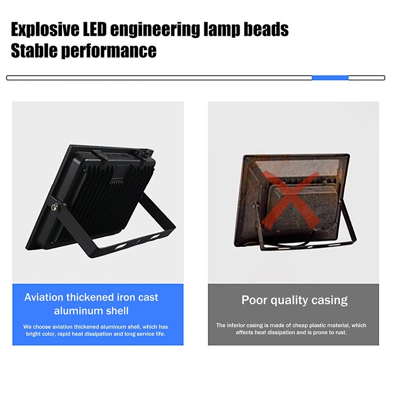 Outdoor Ip66 Waterproof Path Light Spotlight Led Floodlight Ac220V 30W 50W 100W Outdoor Garden Street Gate Porch Courtyard Lamp