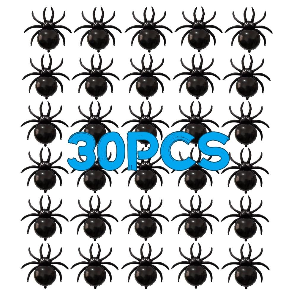 30pcs Halloween Large Spider Balloon Black Wall Decoration Halloween Foil Balloon for Photo Prop Party Trick Joke Decor Supplies