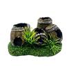 Aquarium Landscaping Accessories Fish Tank Artificial Barrel Cave Resin Ornaments Decorations Accessories For Background