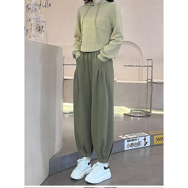 

Грушевидная фигура Одежда Шаровары для женщин Осень и Зима Новые С высокой талией Утягивающие Ногу Спортивные Брюки-морковь Повседневные 2XL