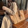 New Women Shoulder Bags Lazy Style Canvas Comfortable and Versatile Texture Tote Bag Lightweight Large Capacity Commuter Bag