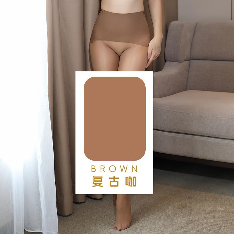 Horse Oil Black Stockings High Waist Oily Sexy Bare Leg Artifact Pantyhose Peach Buttocks Seamless Gear Anti-hook Silk