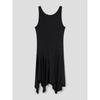 Anggae Petal Jersey Dress Black