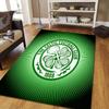 Celtic FC logo Pattern Square Carpet,Area Rug,Carpet Rug for Living Room Bedroom Sofa Playroom Decor,Non-slip Floor Mat,Holiday Birthday Gifts