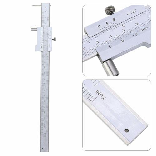 Wisoqu 0-200mm Parallel Caliper, Stainless Steel Caliper with Marking Gauge and Carbide Needle, Marking Tool