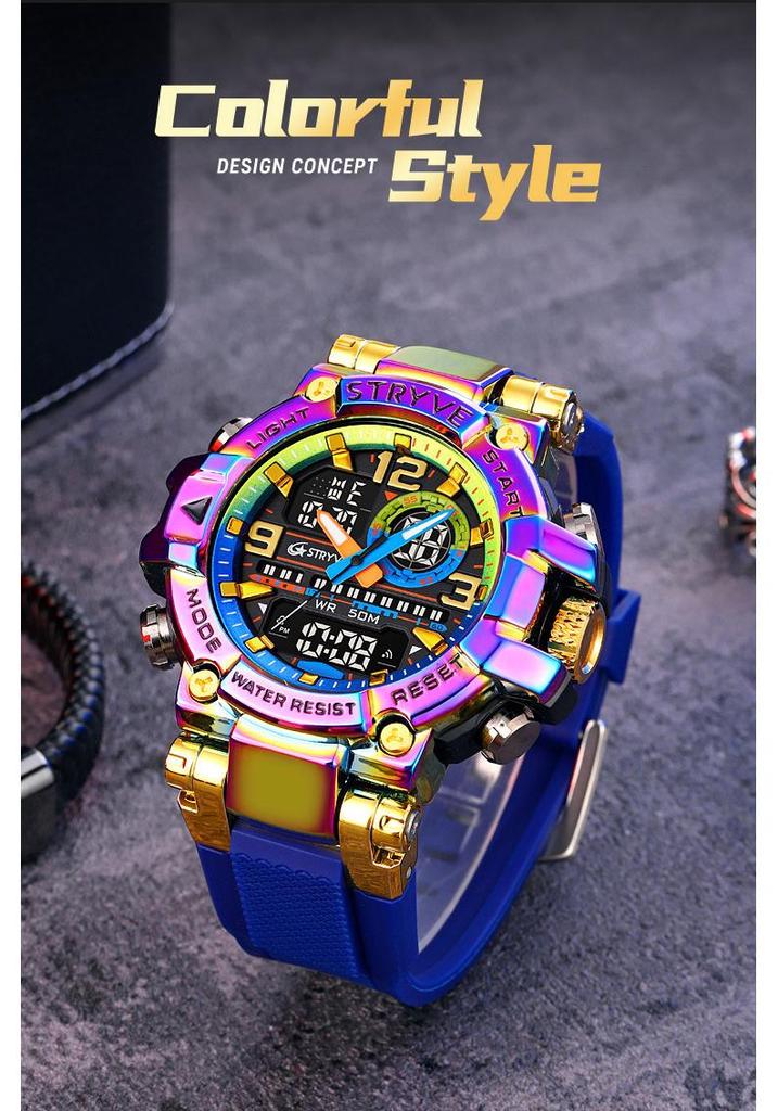 STRYVE Sports Multifunctional Luminous Waterproof Student Wristwatch