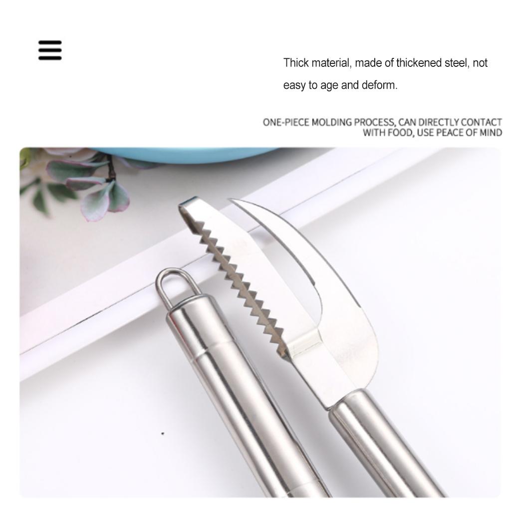 Stainless Steel Portable Fish Scale Remover Scales Removal Scraper Fast Scraping Cleaning Tool Peelers Kitchen Gadget