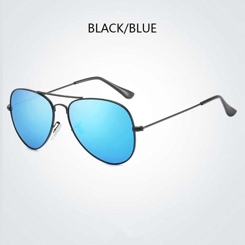 Classic Pilot Men Sunglasses Vintage Metal Ray Sun Glasses Women Mirror Colors Driving Male Shades UV400