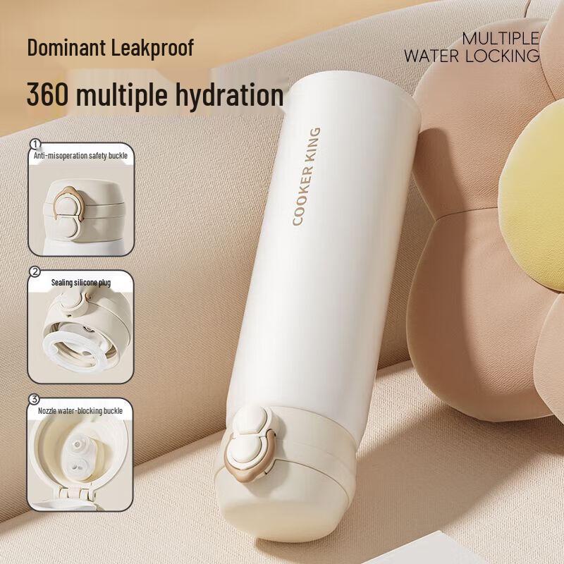 Chuidahuang 316L Stainless Steel Dual-Drink Insulated Mug