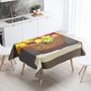 Abstrakte Kunst Lebensmittelillustration Tischdecke Ölbeständige Tischdecke Wasserdichte Picknick-Stoff Nordische Heimdekoration