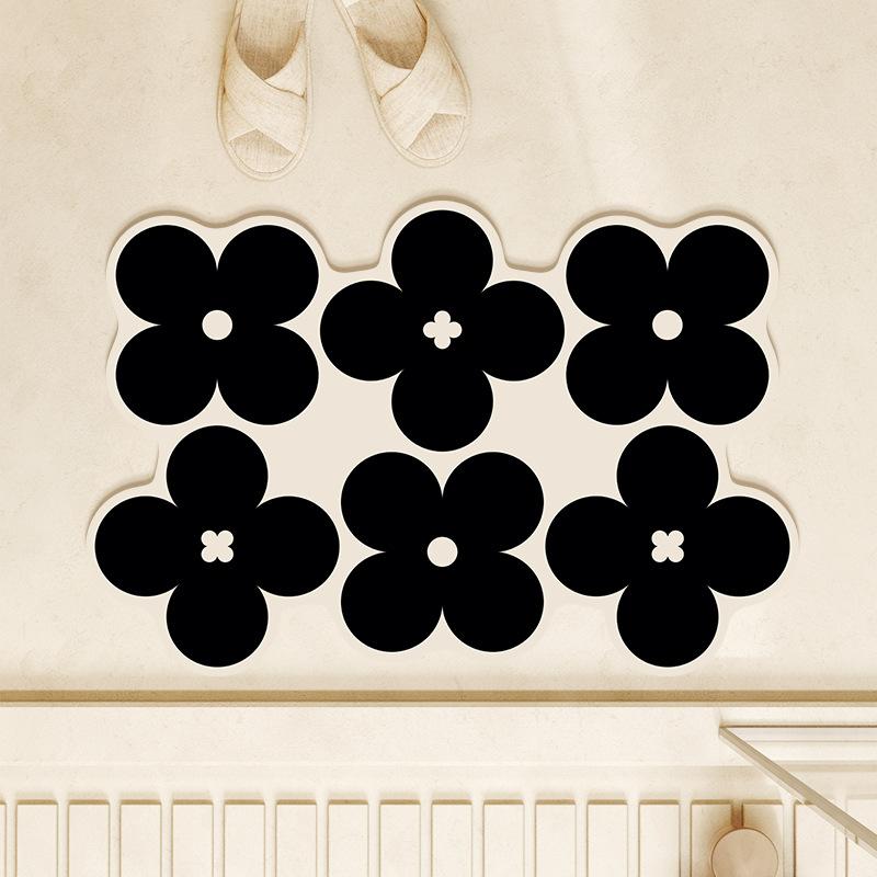 Simple Wind Diatom Mud Floor Mat Bathroom Anti-slip Mat Household Shower Room Toilet Water Absorption Mat