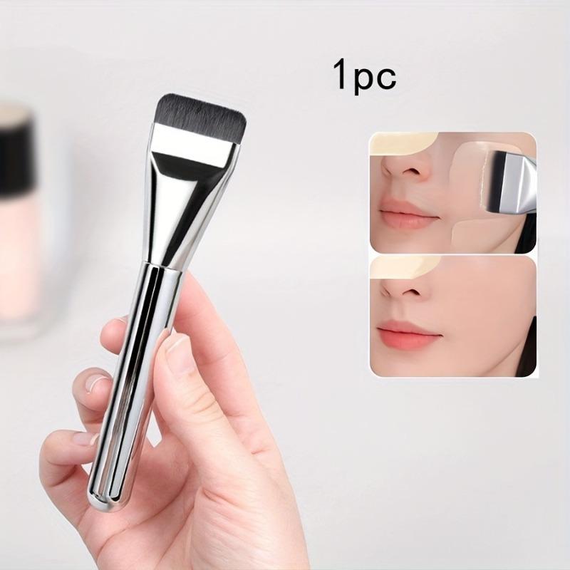 

Straight line foundation make-up brush, no powder, flat head, flawless, bare skin, makeup brush, light, flawless, concea
