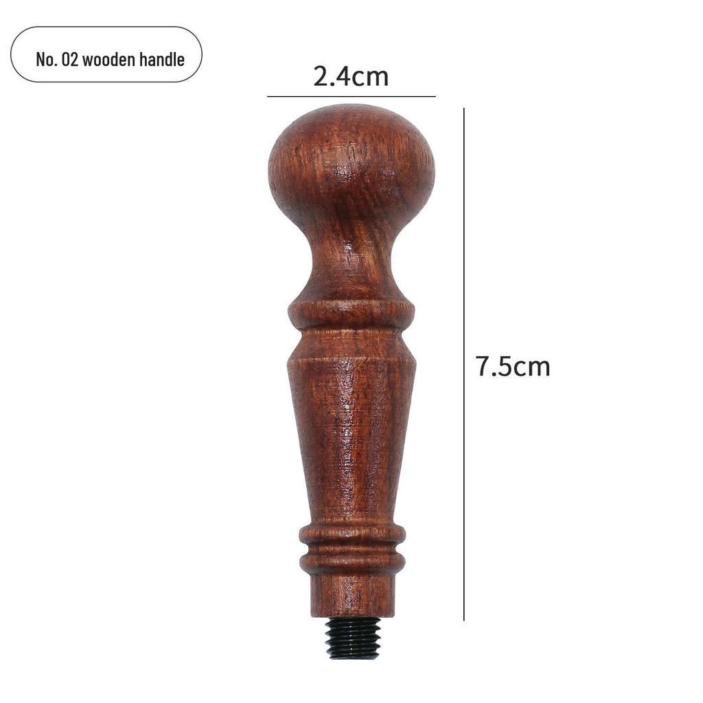Vintage European Rosewood Sealing Wax Stamp Handle with Universal Wooden Grip