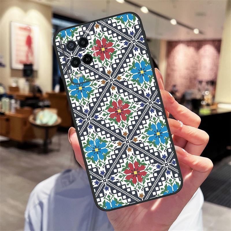 Ukraine Ukrainian embroidery Case For Oppo A94 A74 A54 A18 A38 A58 A78 A98 A40 A60 A80 A16 A76 A96 A15 A17 A77 A57S Cover