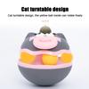 Interactive Cat Feather Toy with Catnip And Track Ball Turntable Cat Tumbler Teaser Toy for Indoor Cats Boredom Relief