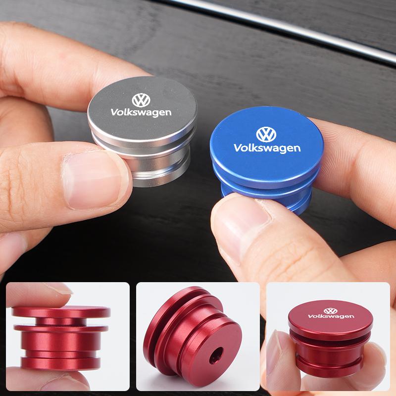 CUP1 Metal Car Cigarette Lighter Cover Decorative Cover DustProof Dust Cover Auto Accessories For VW GTI Polo Passat Scirocco Tiguan