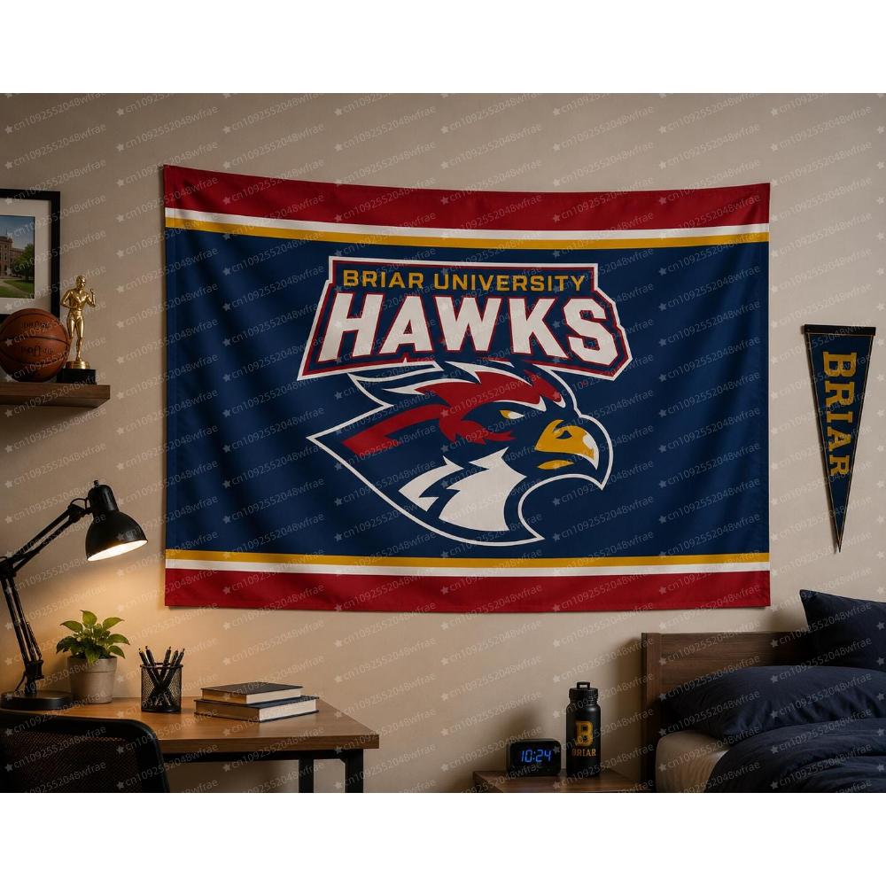 Bria University Falcons Team Flag Wall Decoration University Dormitory Wall Banner Sports Team Hanging Decoration Student Gifts