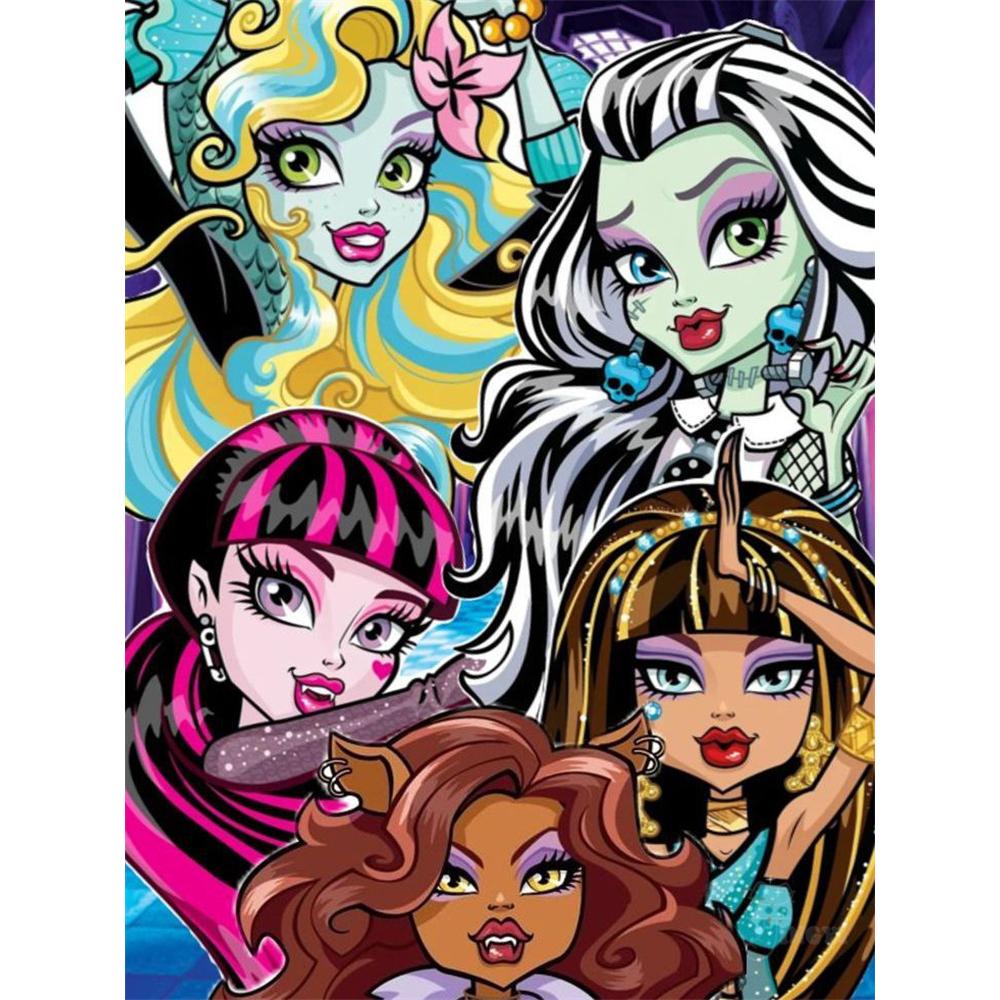 M-Monster H-High Cartoon Diamond Painting Kit Diamond Embroidery Cross Stitch Handmade Art Gift Crafts Home Decor Children Gift
