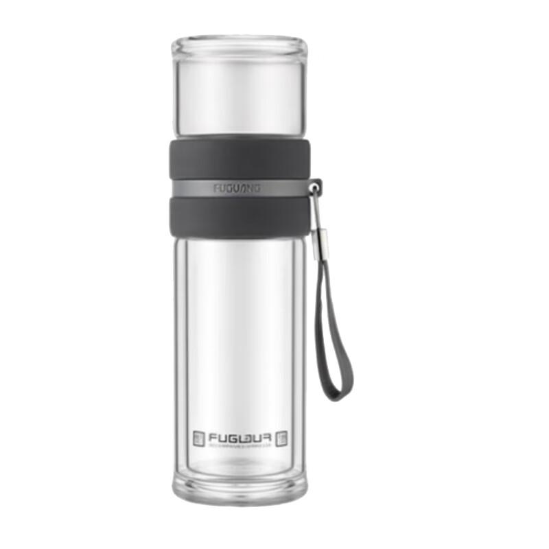 FUGUANG G1609-SH Double-Layer Glass Tea Infuser Bottle