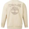 Timberland Letter Print Crew Neck Loose Fit American Style Solid Color Long Sleeve Sweatshirt Men sweatshirt Ivory TB0A5RN6EFL1