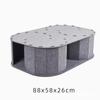 Large Felt Pet Nest Tunnel Cat Bed - Removable Scratching Board Teaser Toy for Small Medium Pets