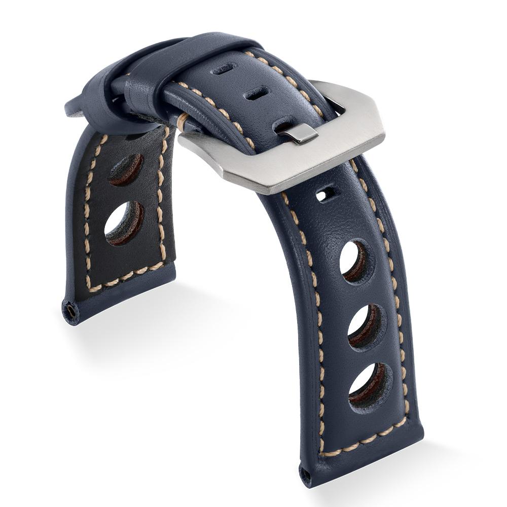 

Genuine Leather Watchband Bracelet Black Blue Brown Vintage Business Watch Strap for Women Men 20mm 22mm 24mm 26mm Wrist Band 20mm