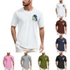 Men's Round Neck Casual Printed Short Sleeve T-Shirt