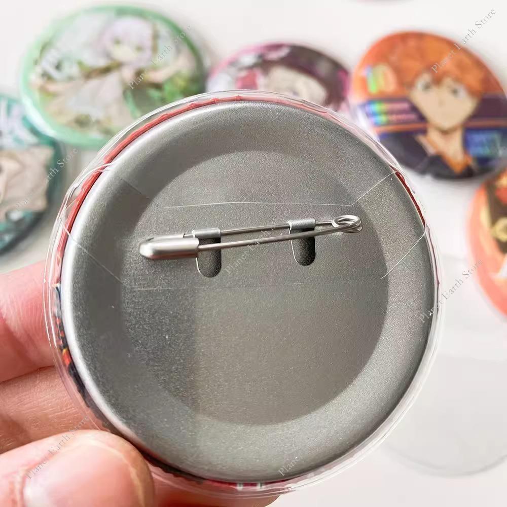 10/20Pcs Clear Round Badge Protective Case Pins Badgedisplay Sleeve Anime Badges Decoration Protector Badge Display Bag Cover