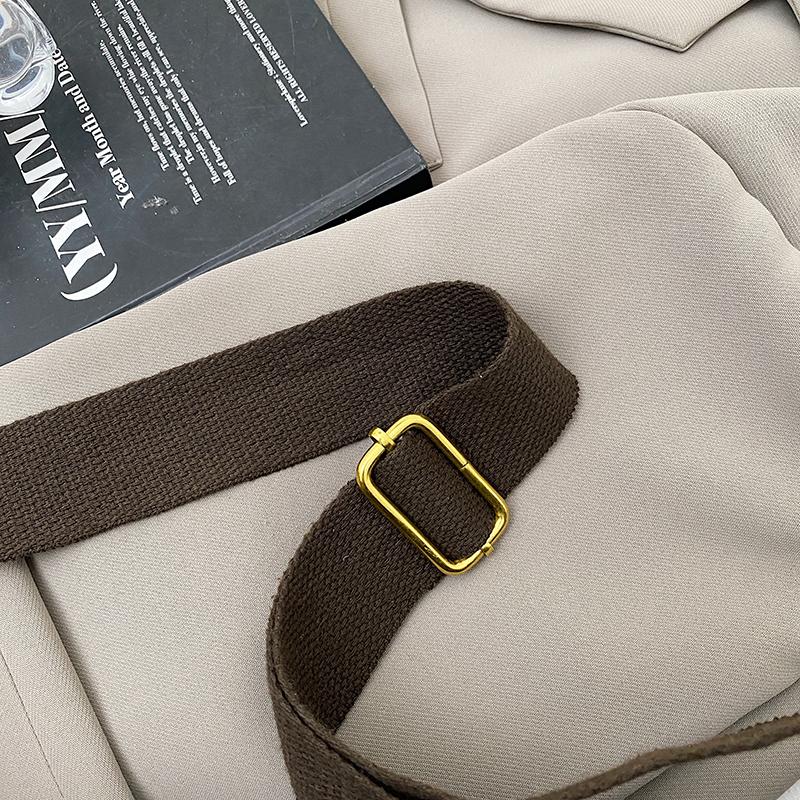 Niche Design Casual Women's Bag Fashionable Retro Large-capacity Canvas Bag Ins Creative Shoulder Crossbody
