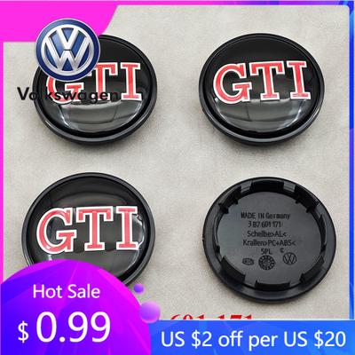 Pro VW Volkswagen Jetta MK5 Golf 4ks 65mm VW GTI Krytky středů kol auta Pro Volkswagen VW R GTI Golf 6 Passat CC Magotan Touran