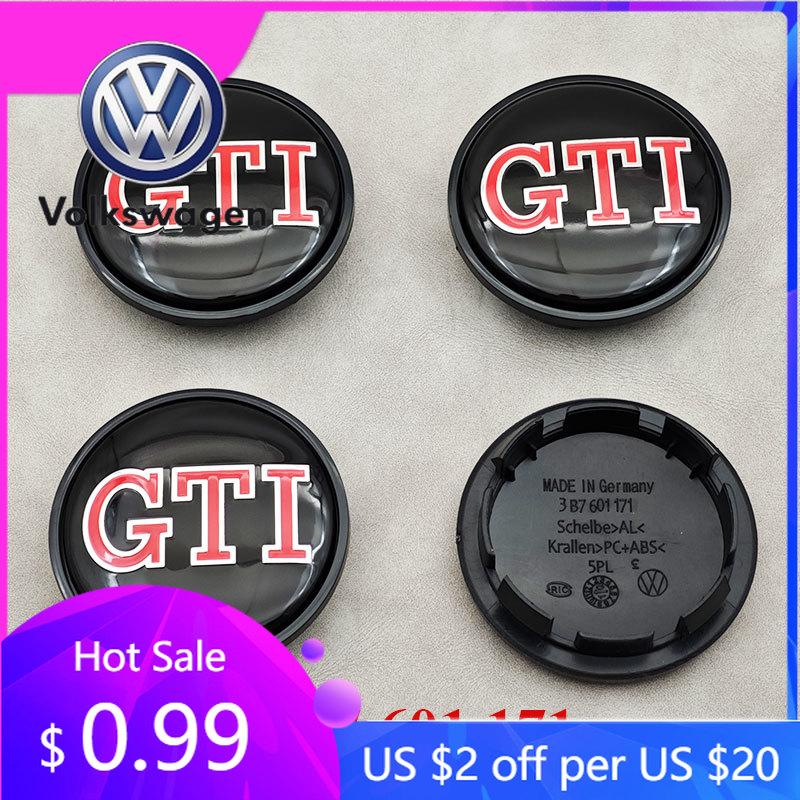 Per VW Volkswagen Jetta MK5 Golf 4 pezzi 65mm Tappi Centrali Ruote Auto VW GTI Per Volkswagen VW R GTI Golf 6 Passat CC Magotan Touran