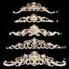 European Style Solid Wood Carved Flower Applique for Furniture, Cabinets, Walls, and Doors