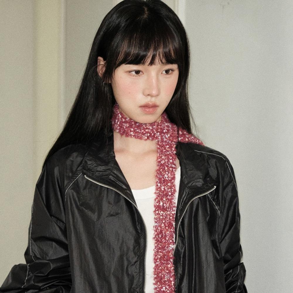 Harajuku Spicy Girl Scarf Soft Plush Knitted Scarves Sweet Long Narrow Scarves Outdoor