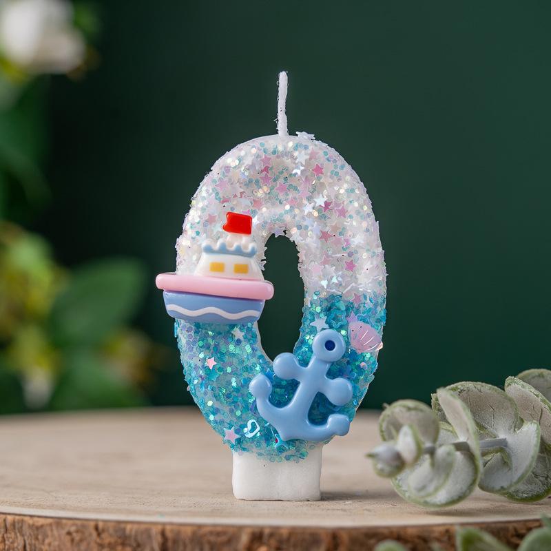 Xiyin Creative Small Boat Birthday Candle Set for Cake Decorations and Party Decor.