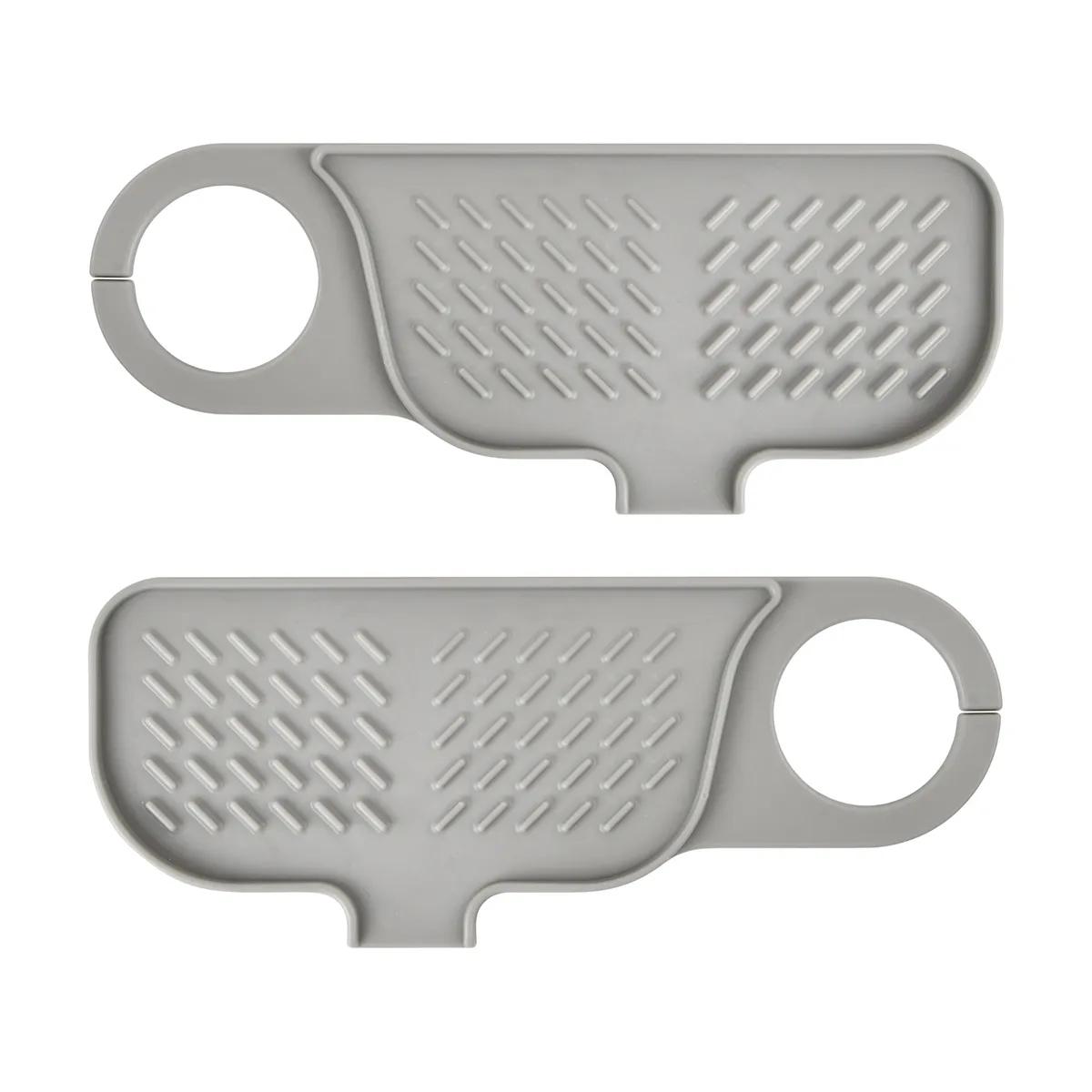 

Силиконовый коврик для сушки, Кухонная раковина, Смеситель и Стойка для хранения