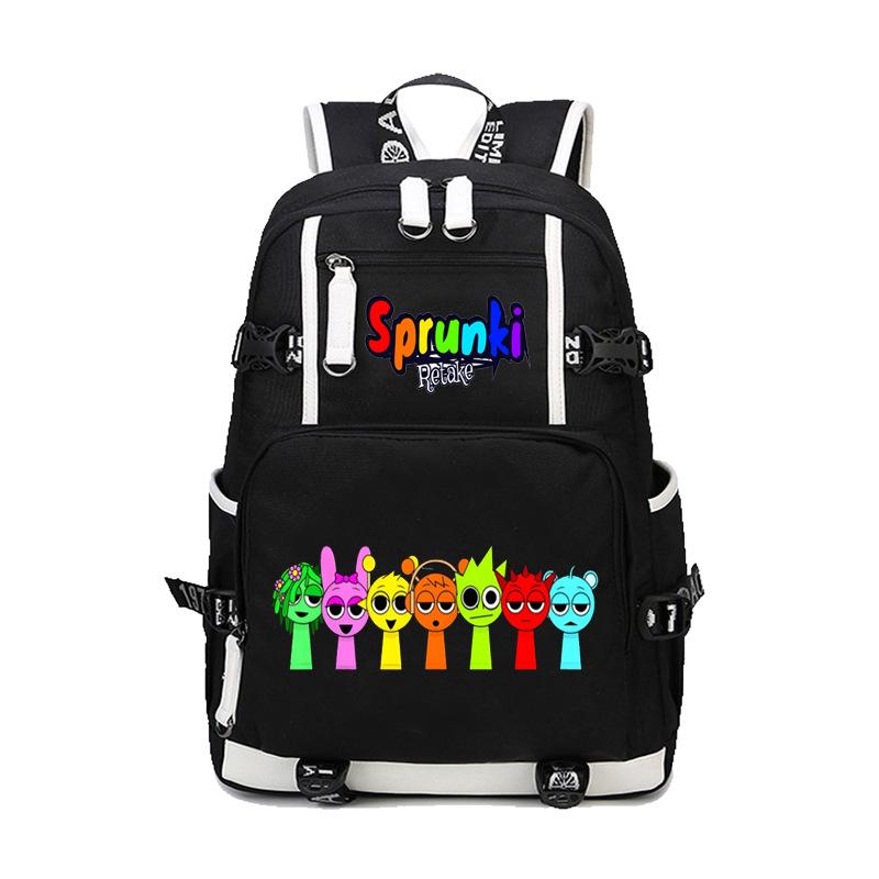 Sprunki Rhythmusbox Spiel Thema Schulrucksack Teenager Schüler Tasche Große Kapazität