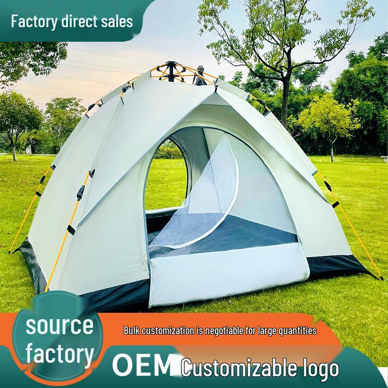 Automatic 3-4 Person Tent with Sun and Insect Protection for Indoor/Outdoor Use