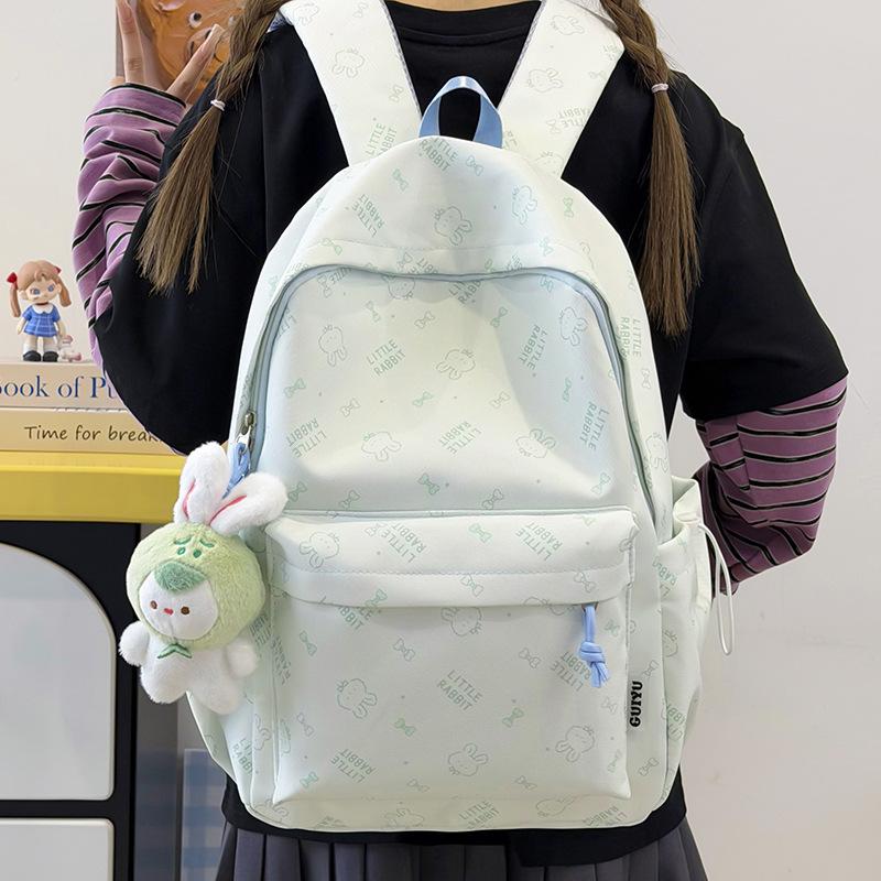 Schoolbag cute Korean version niche ins backpack college wind cartoon junior high school student student large capacity schoolbag backpack