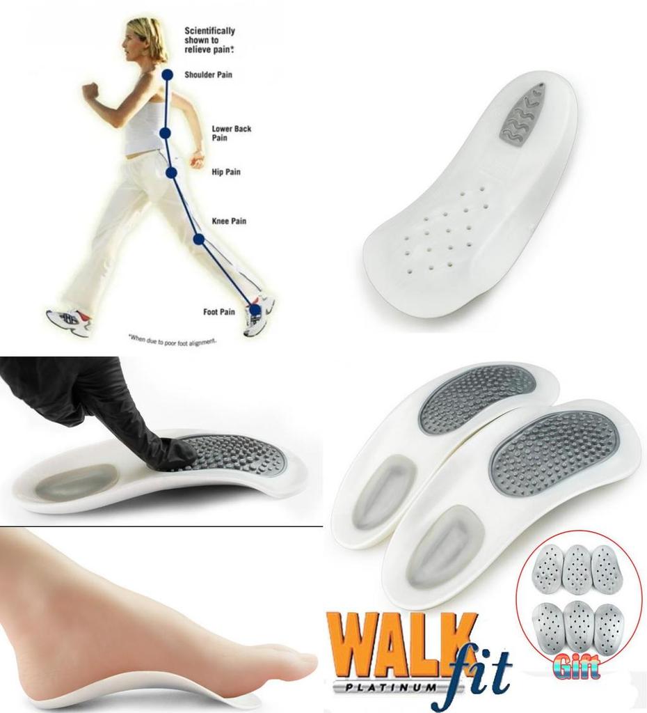 Walkfit Platinum Orthotics Flat Foot Insole Orthopedic Insole Comfort Support For All Sizes