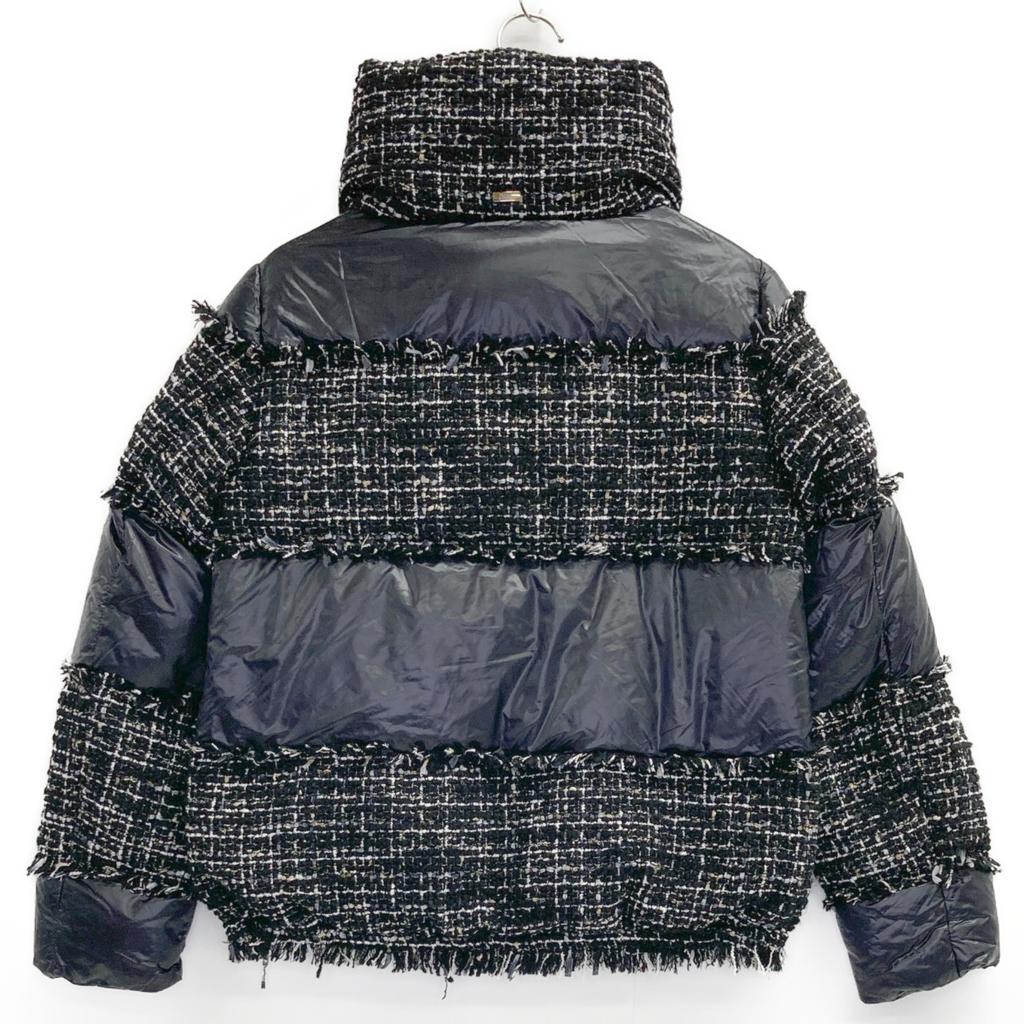Herno [Domestic Regular] PI001513D SOHO Tweed X Nylon Down Jacket 40 blackUsed