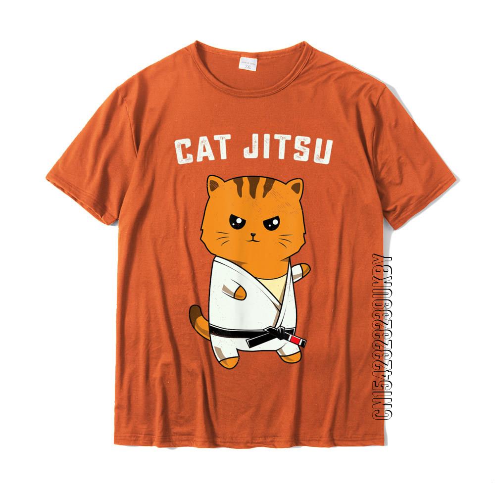 Jiu Jitsu Kawaii Cat Funny Bjj Or Mma Grappling Tshirt Cotton T Shirt For Unisex Unique Tops Shirts Cute Party