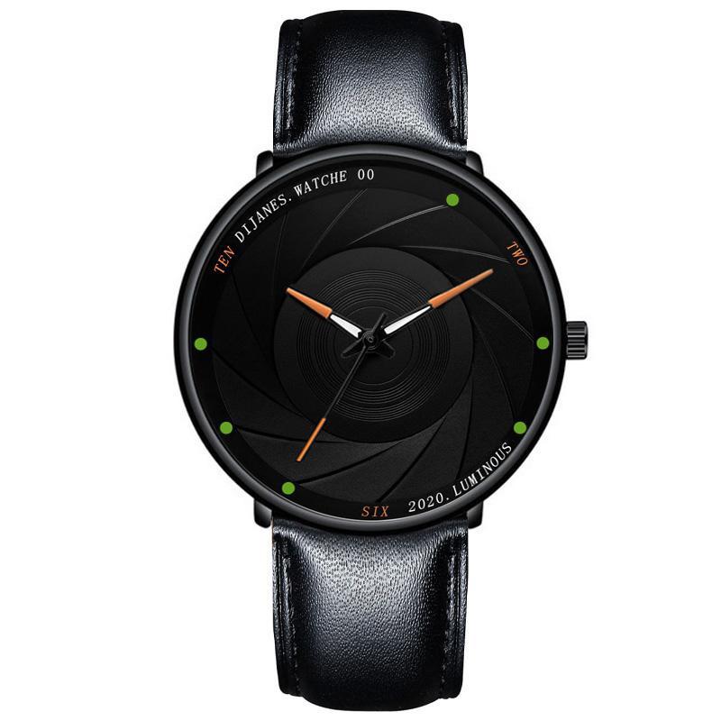 Dijanes Men'S Watch Trend Student Stainless Steel Mesh Strap Quartz Movement Watch